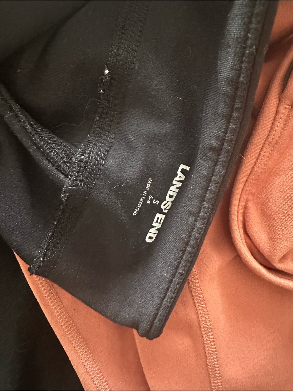 Lands' End pants in Black and Rust - Picture 3 of 6
